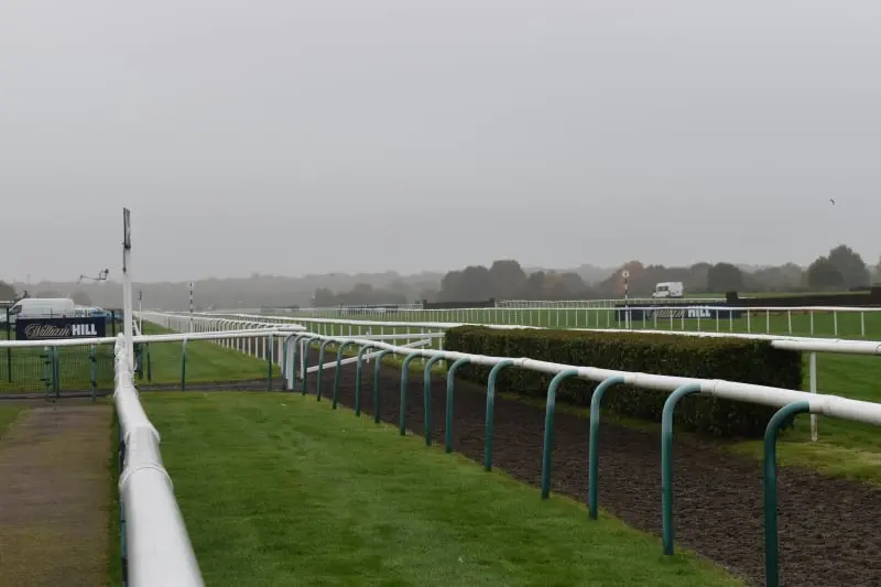 Looking down the track